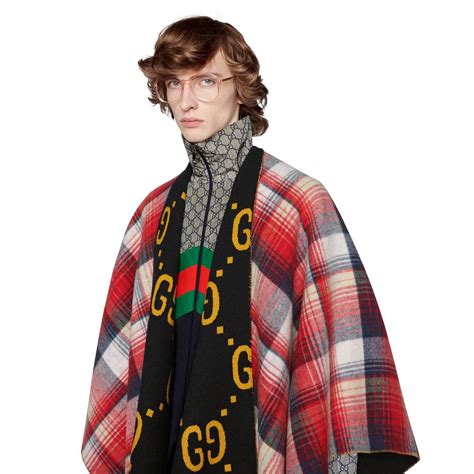 gucci poncho ebay|gucci wool and silk scarf.